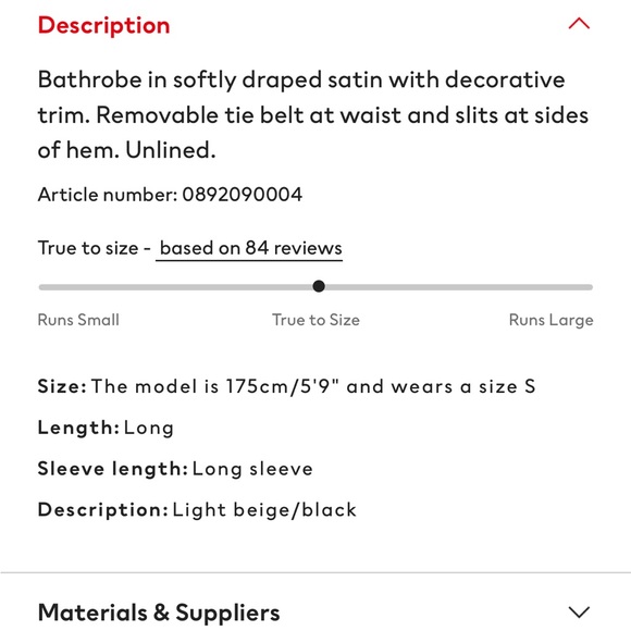 H&M satin robe (current item) - Picture 7 of 10